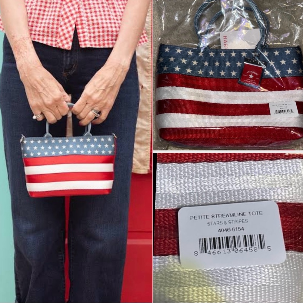 Harveys Stars & Stripes Petite Tote / 7" (L) X 5.5 (H) X 2" (W) / SOLD OUT /NEW
